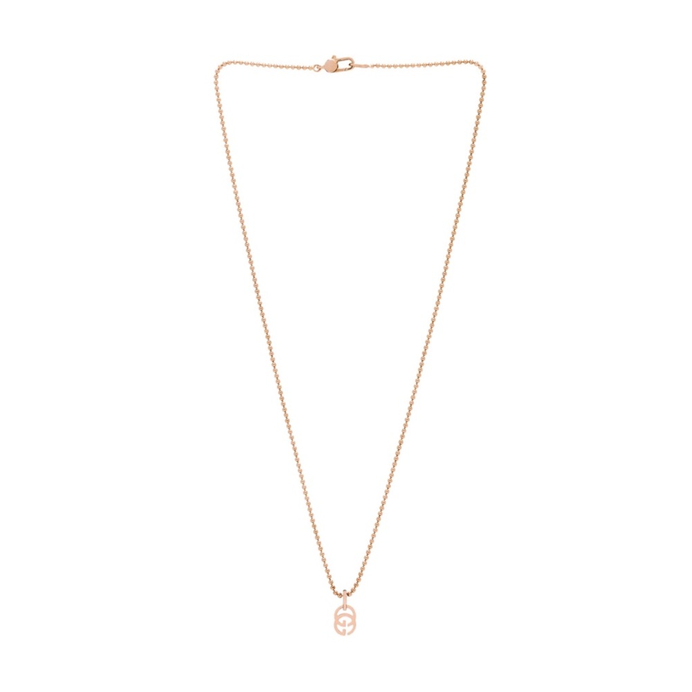 Gucci 18k Rose Gold Running G Necklace NWT - Picture 4 of 6